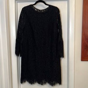 NWT banana republic black lace dress sz8